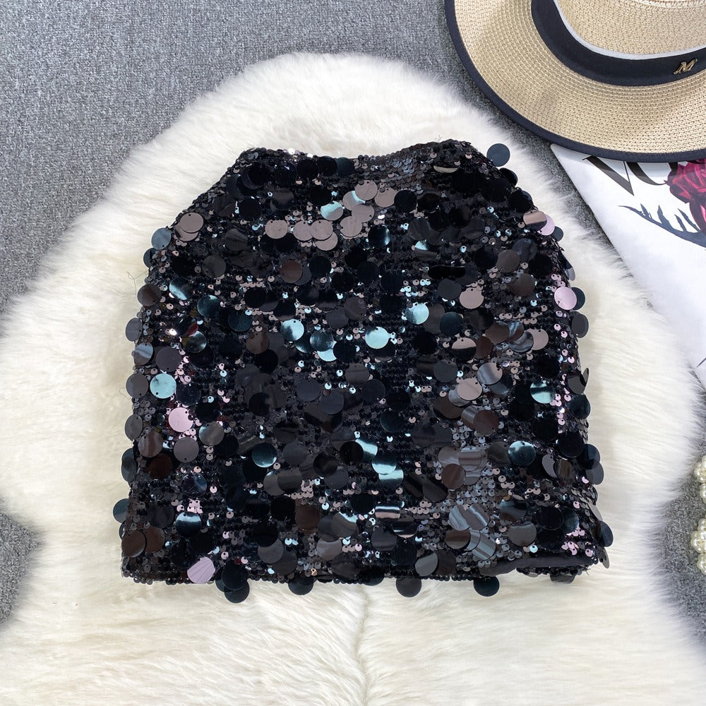 Mini gonna macro pailettes