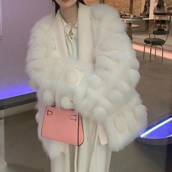 Cardigan con pelliccia