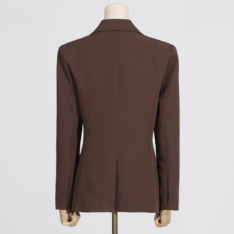 Blazer con aperture e laccio in vita