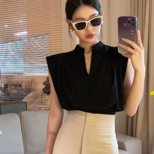 Top con spallina imbottita