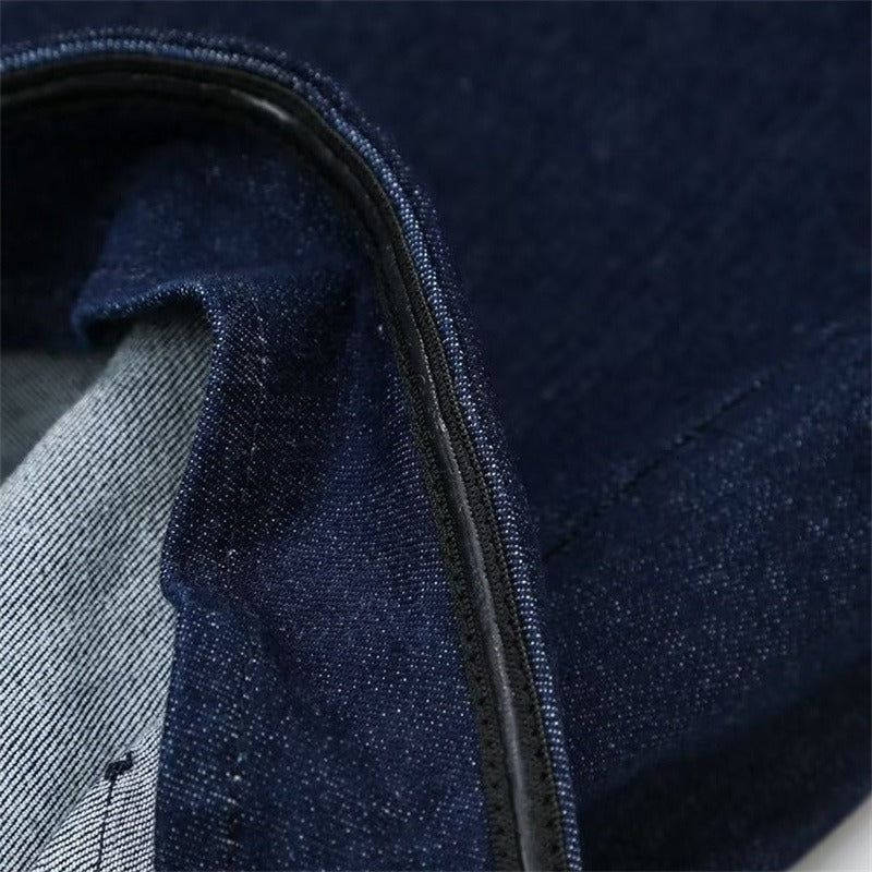 Abito lungo denim elasticizzato