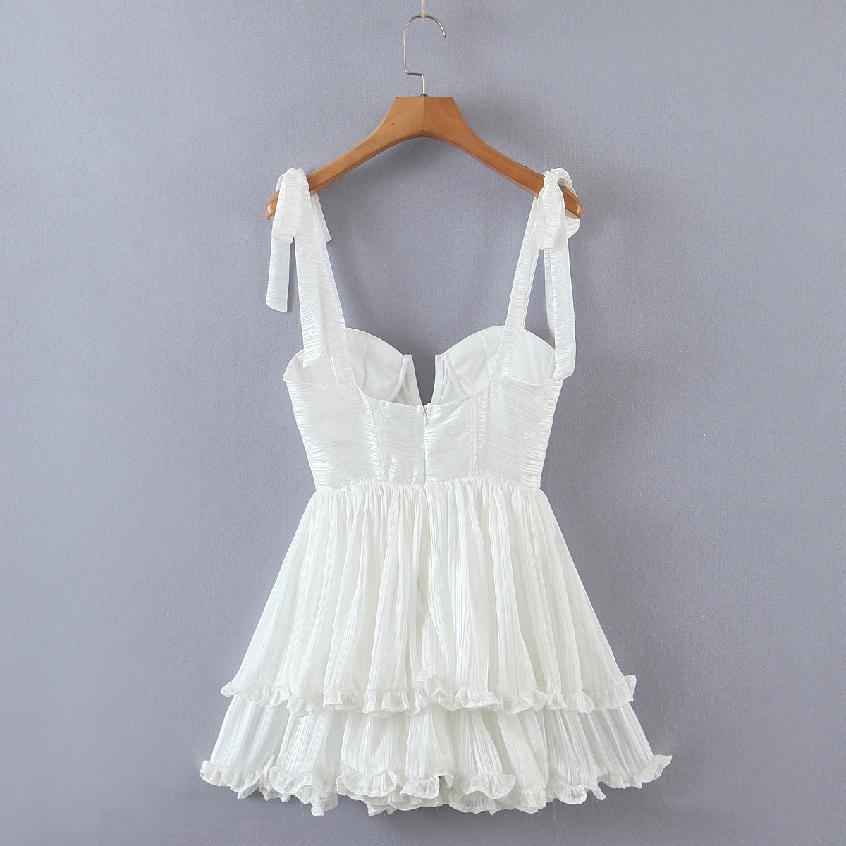 Mini abito svasato bustier