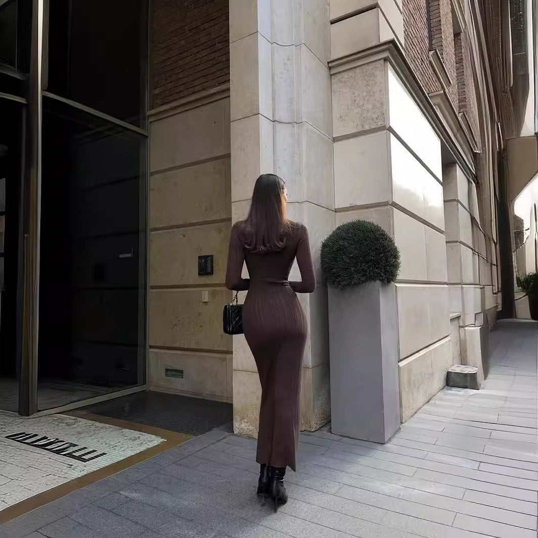 Abito lungo in maglia