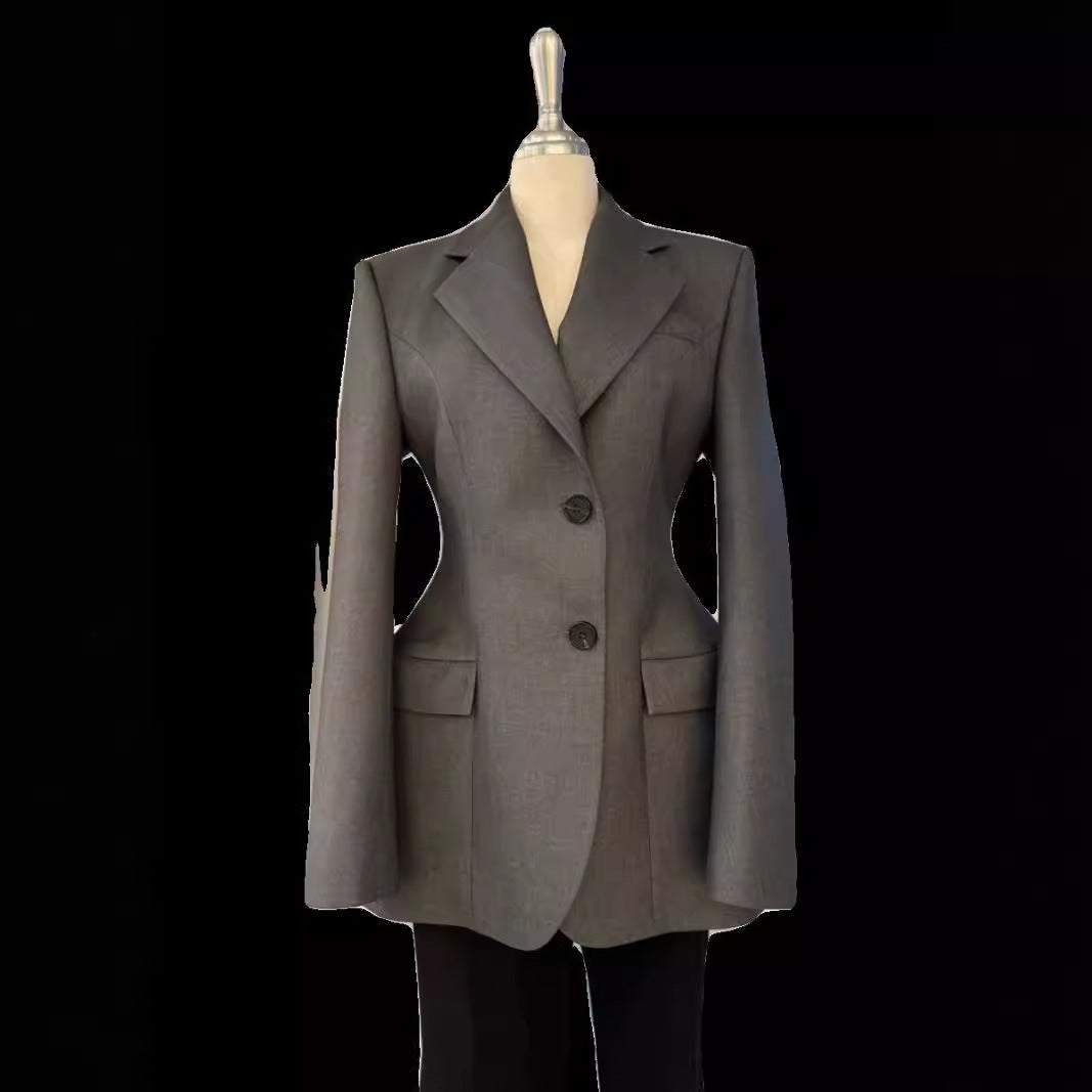 Blazer lungo sfiancato