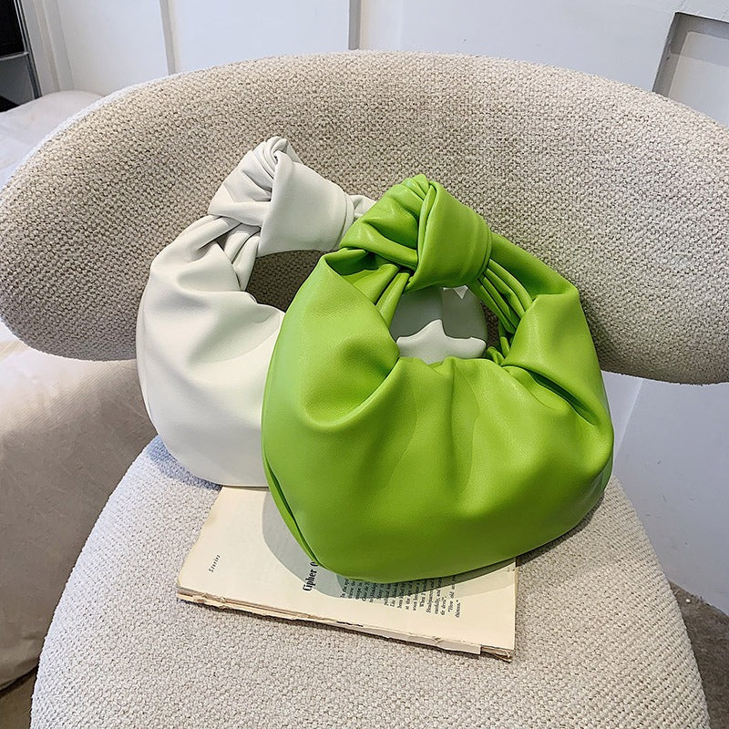 Borsa morbida ecopelle con nodo