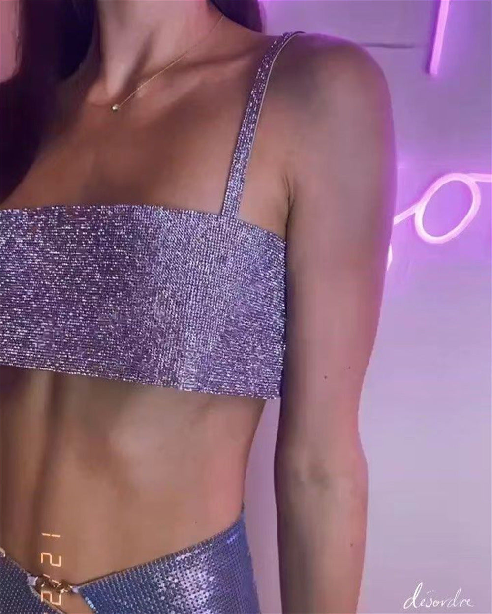 Top rigido in strass