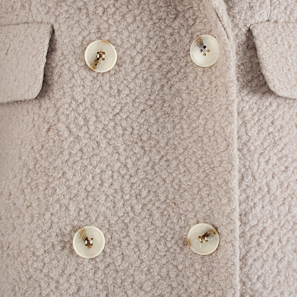 Cappotto lungo dritto in lana