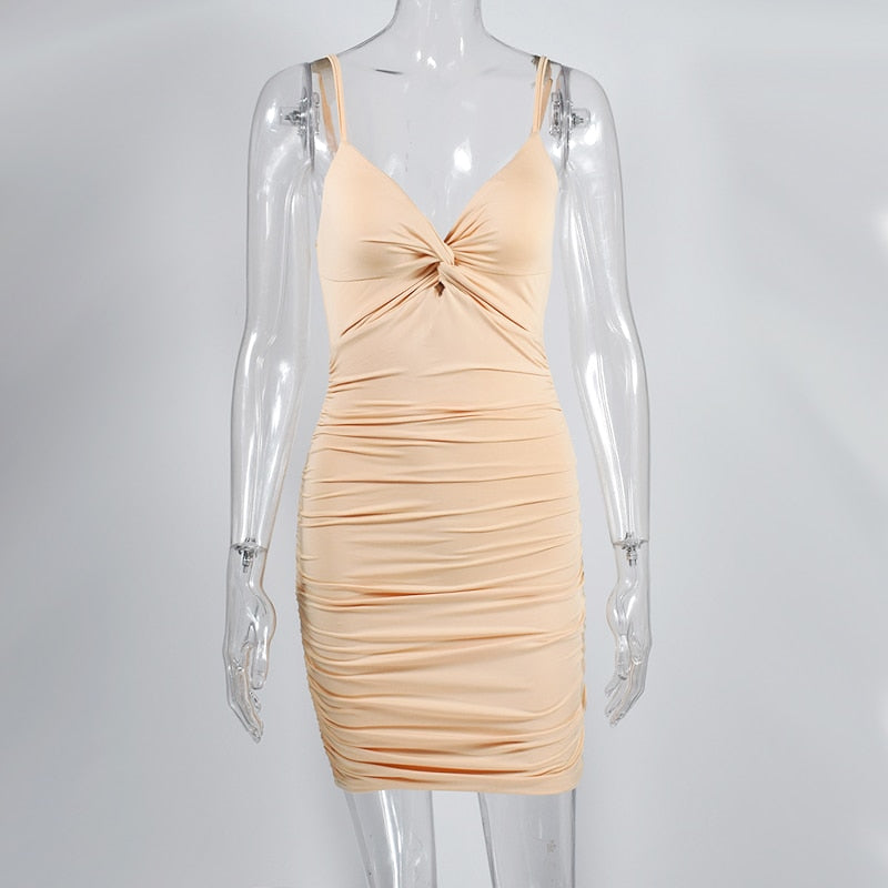 Mini abito drappeggiato