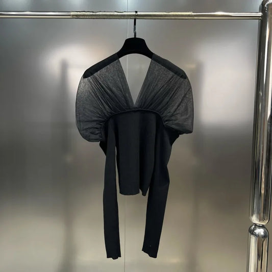 Maglia ventaglio plisse'