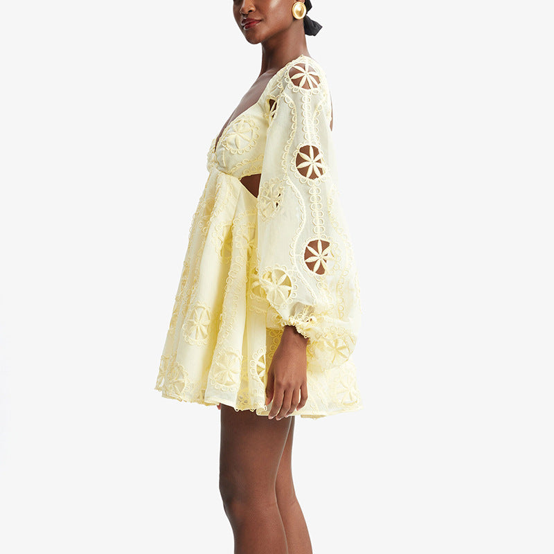 Mini abito ricamato