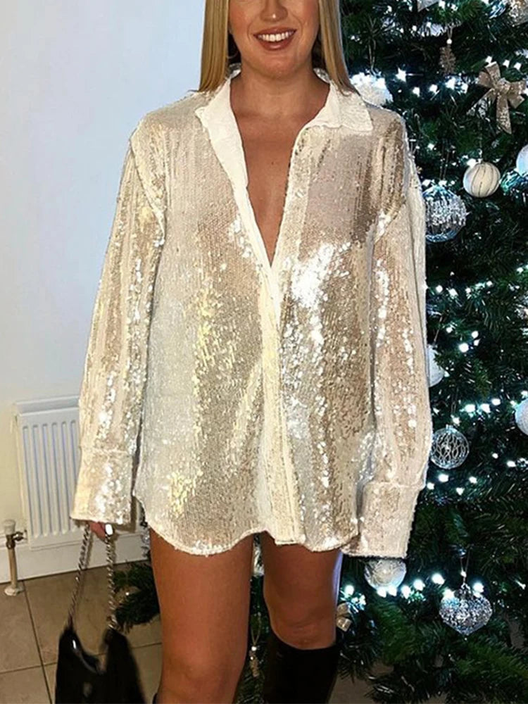 Camicia in pailettes