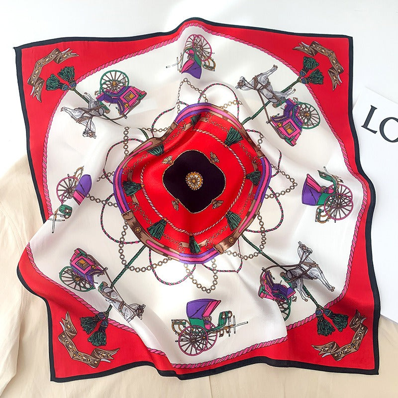 Foulard in seta di gelso quadrato