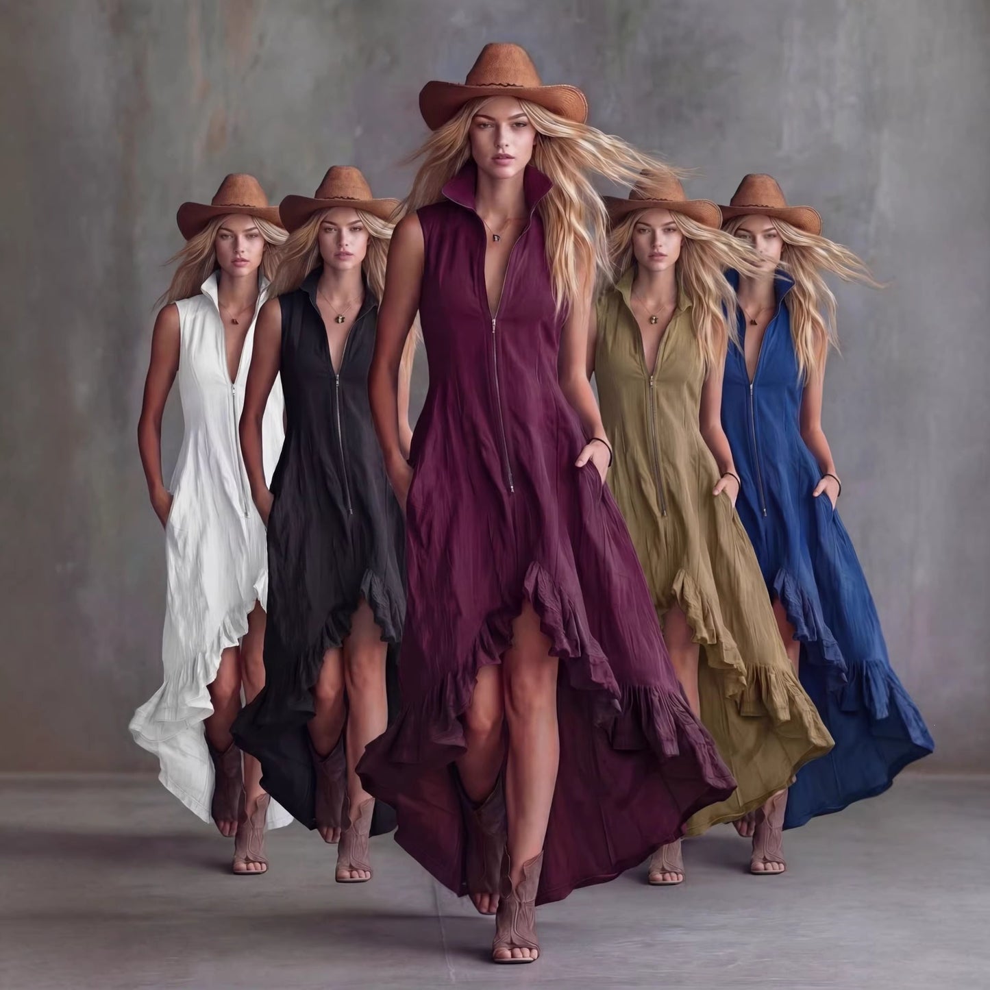 Abito asimetrico boho style
