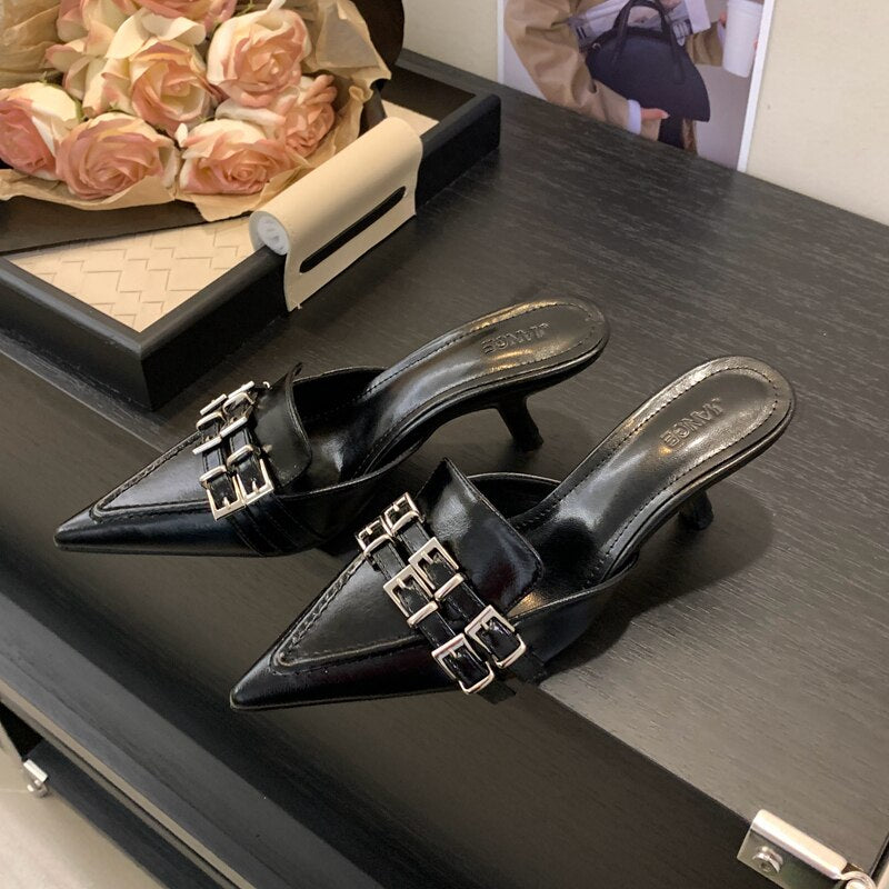 Sabot a punta tacco basso