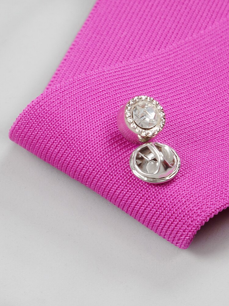 Abito lungo tubino tessuto bandage con fiocco