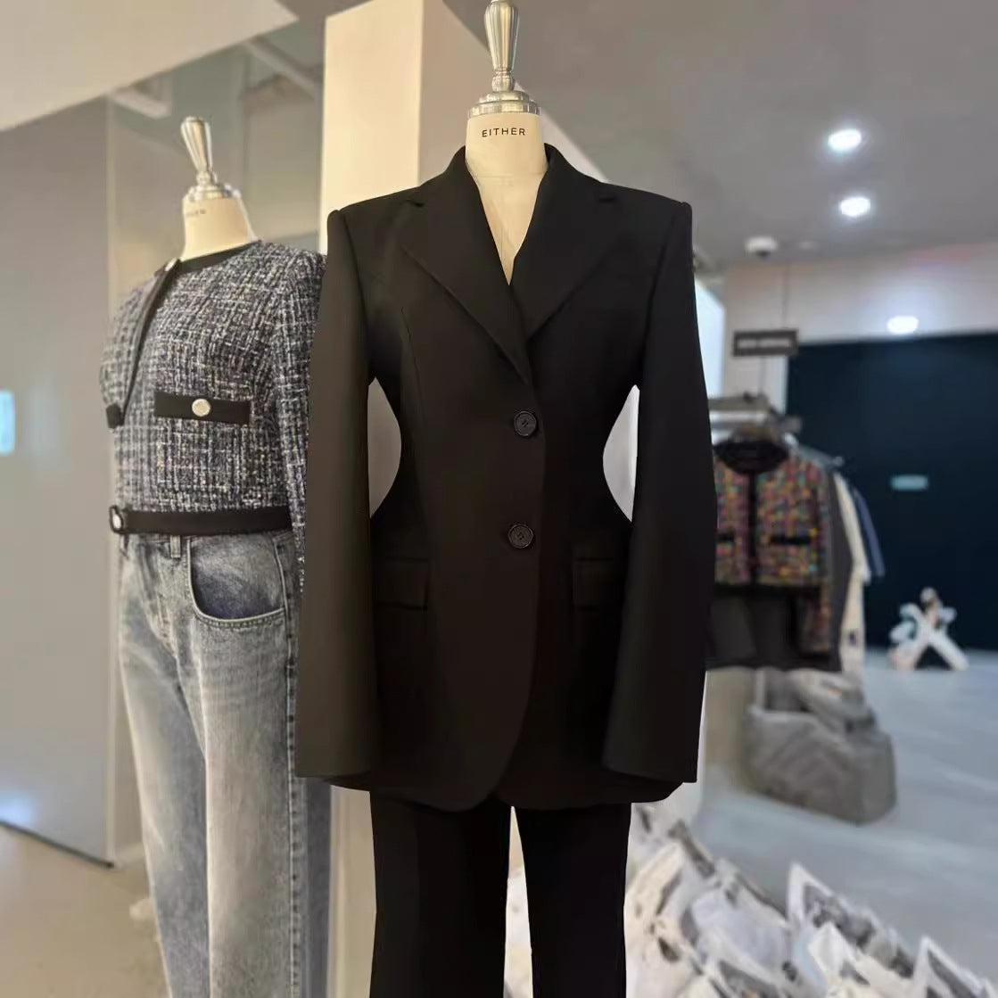 Blazer lungo sfiancato