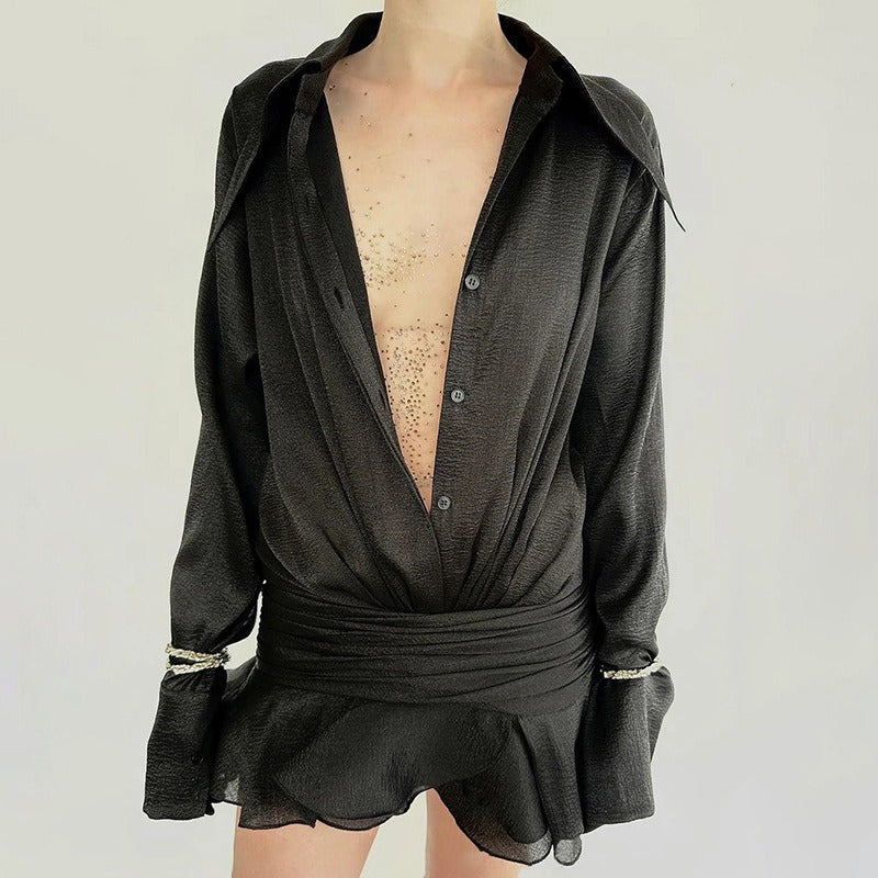 Abito mini chemisier