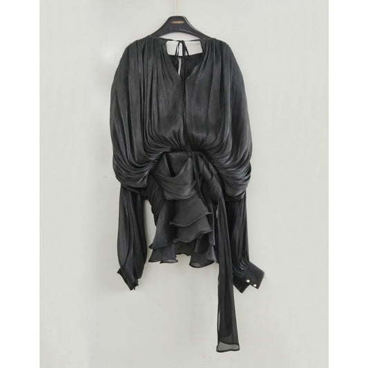 Mini dress svasato a balze