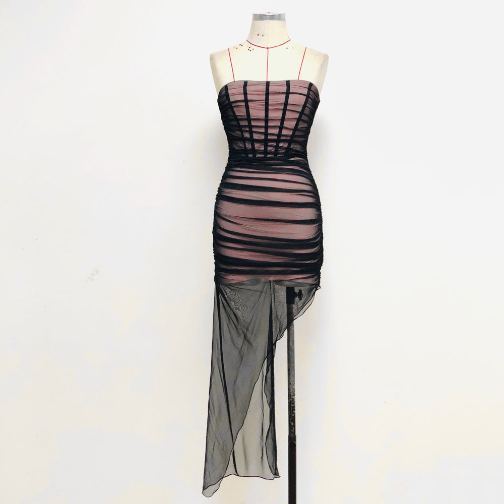 Abito bustier in velo