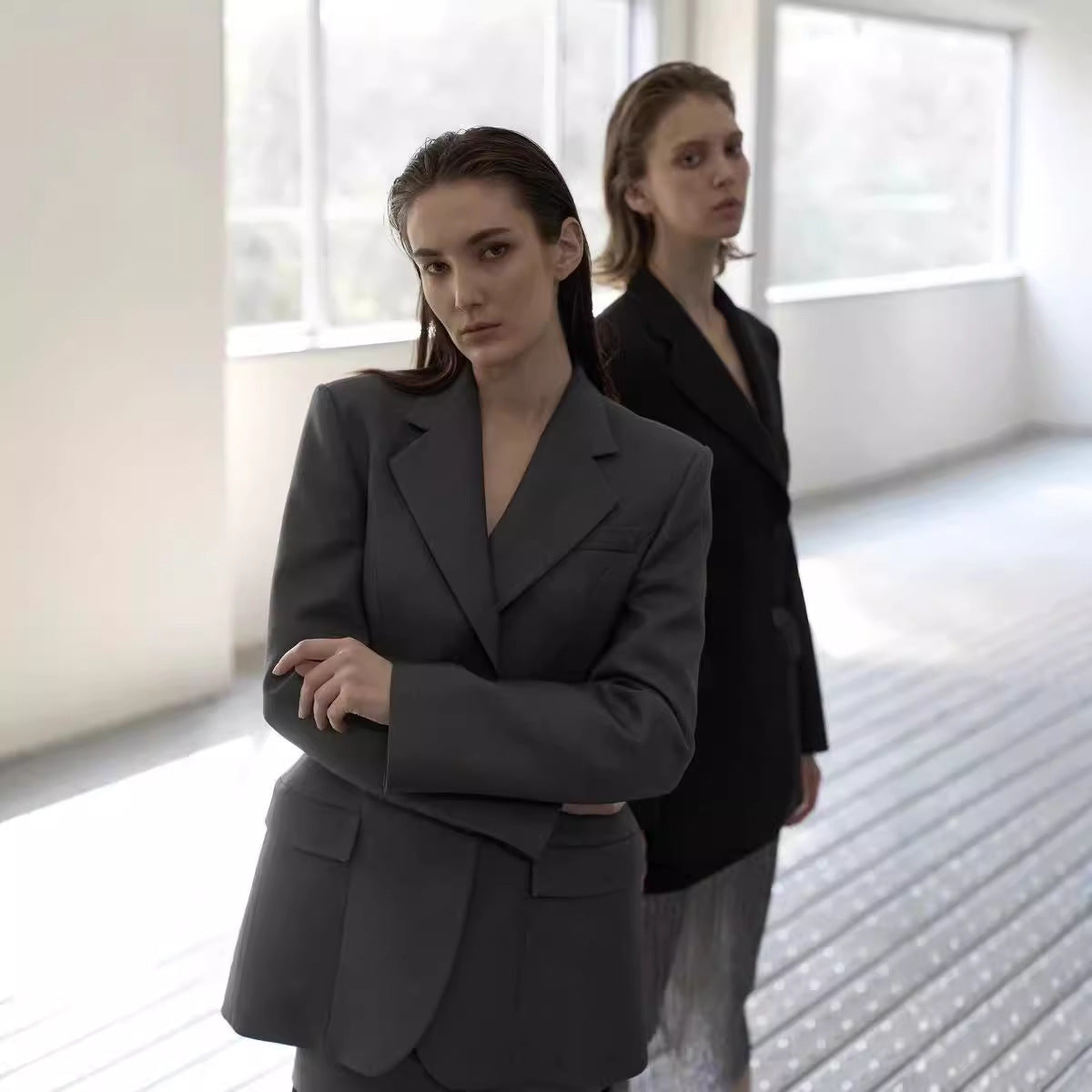 Blazer lungo sfiancato