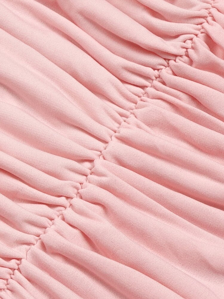 Mini abito drappeggiato rose applicate