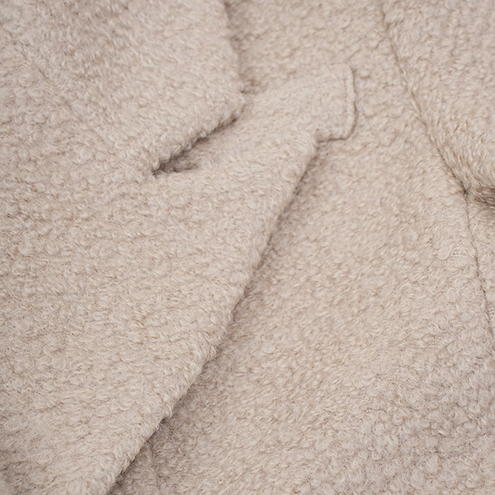 Cappotto lungo dritto in lana