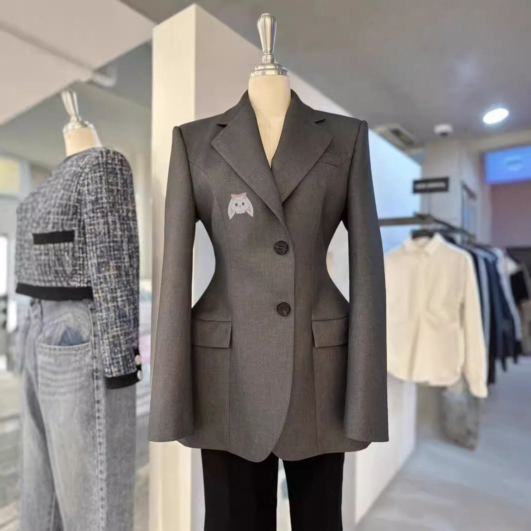 Blazer lungo sfiancato