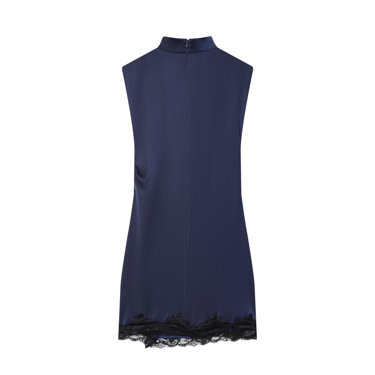 Abito coreana satin e pizzo