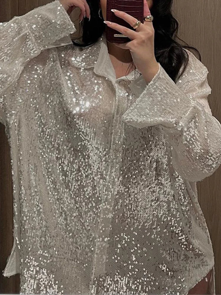 Camicia in pailettes