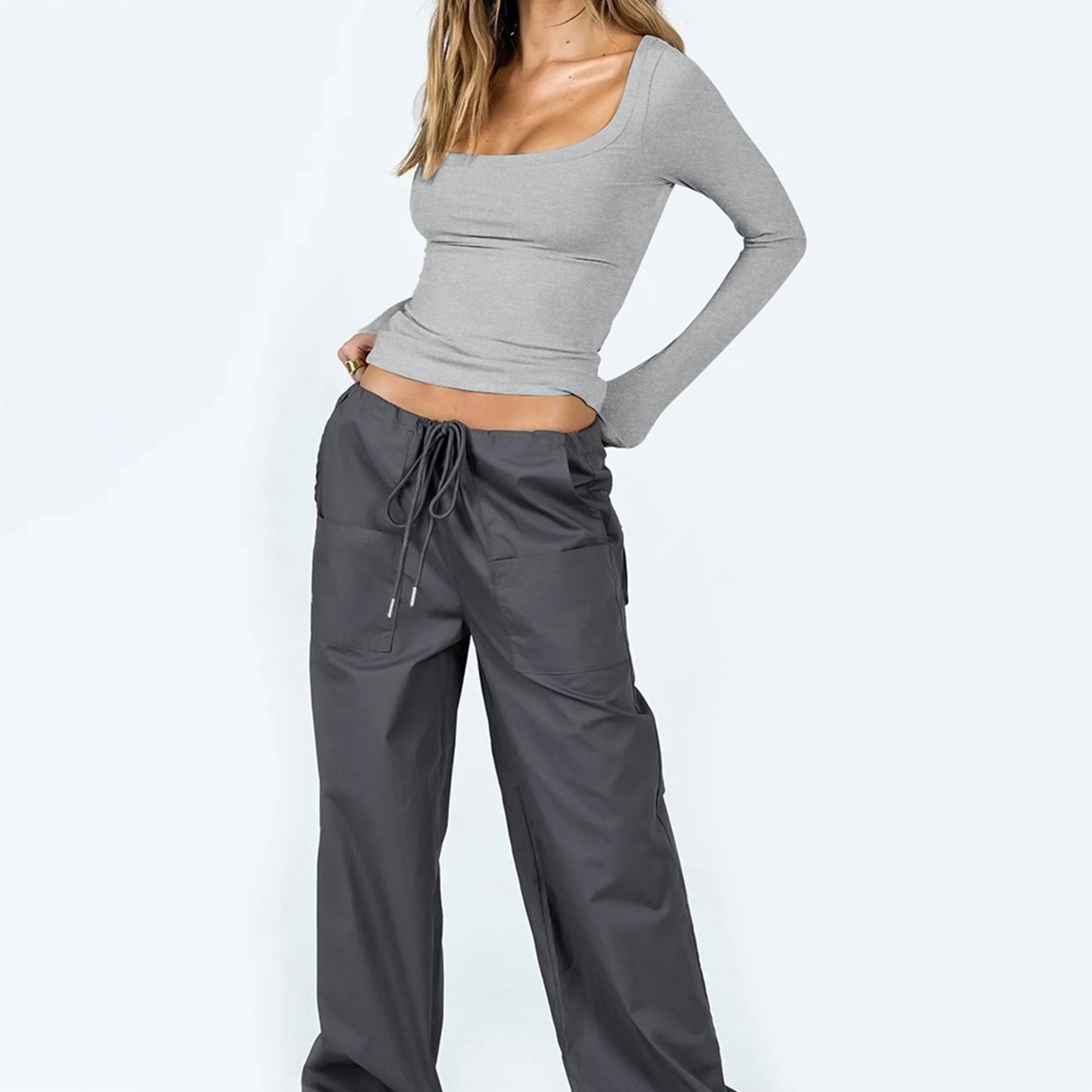 Maglia scollo quadrato