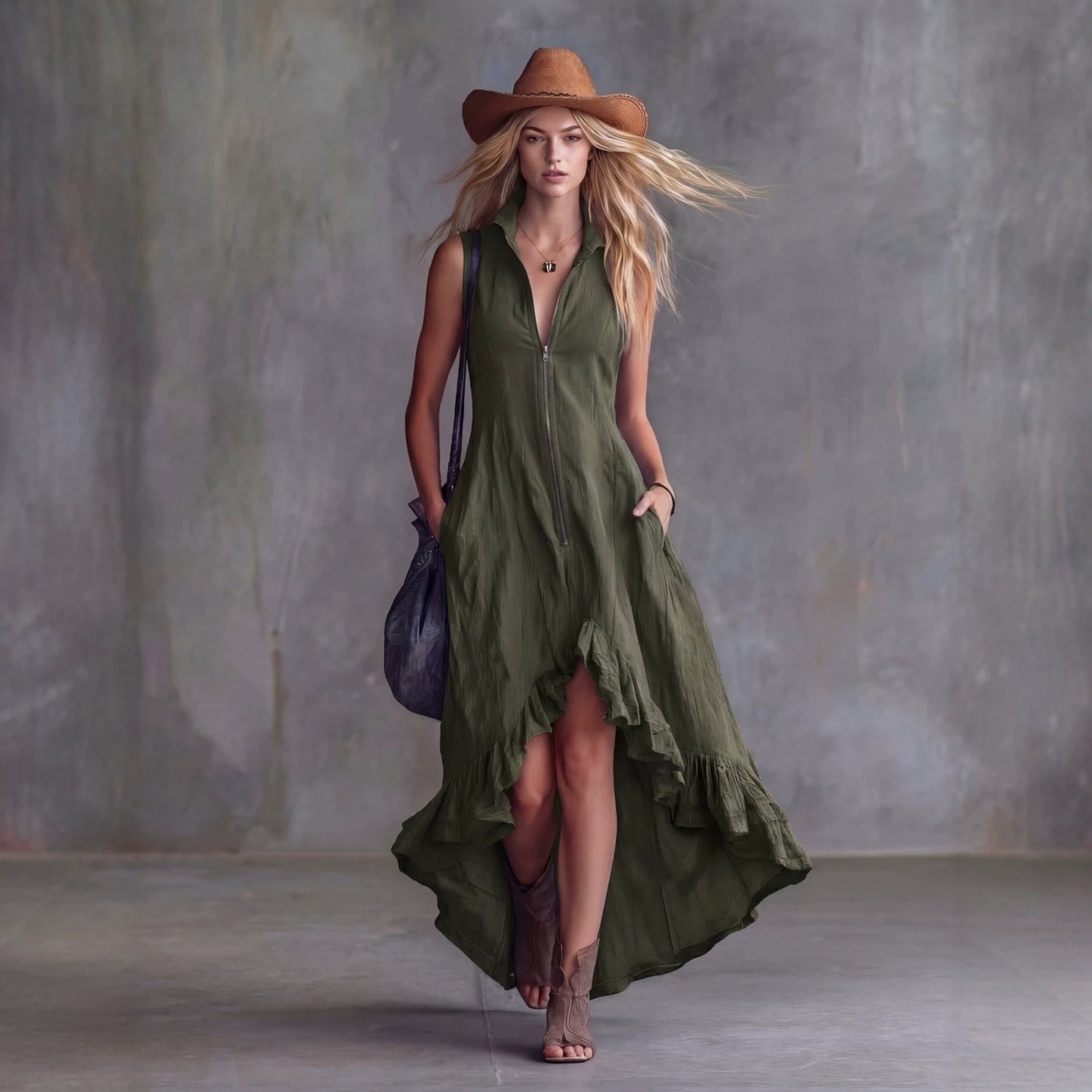 Abito asimetrico boho style