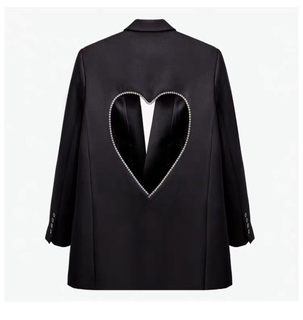 Blazer over schiena aperta dettaglio cuore