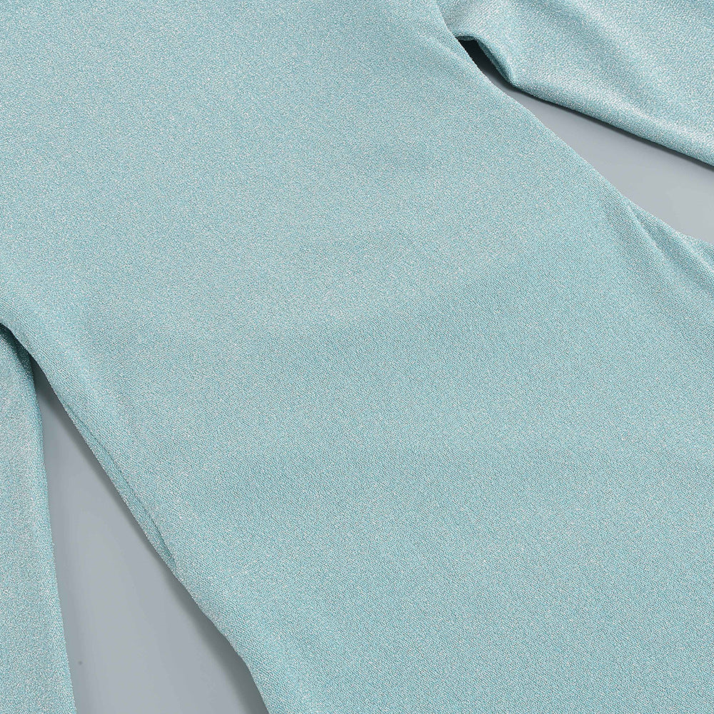 Mini abito in maglia lurex scollo sulla schiena