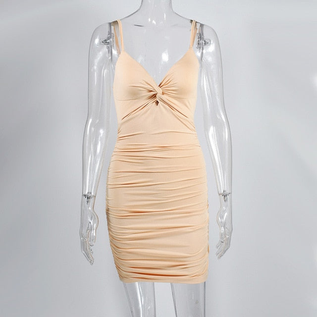 Mini abito drappeggiato