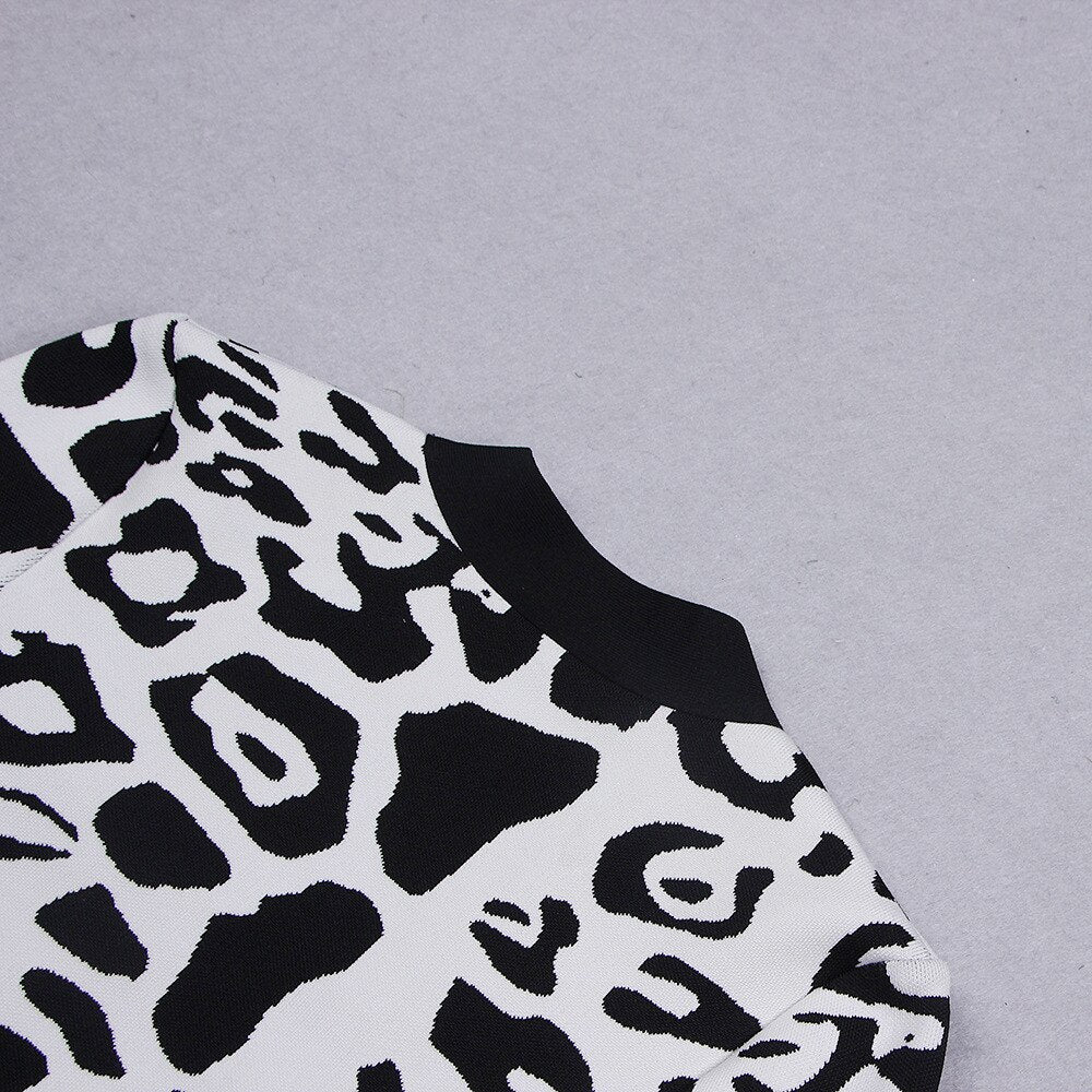 Giacchino crop stampa animalier