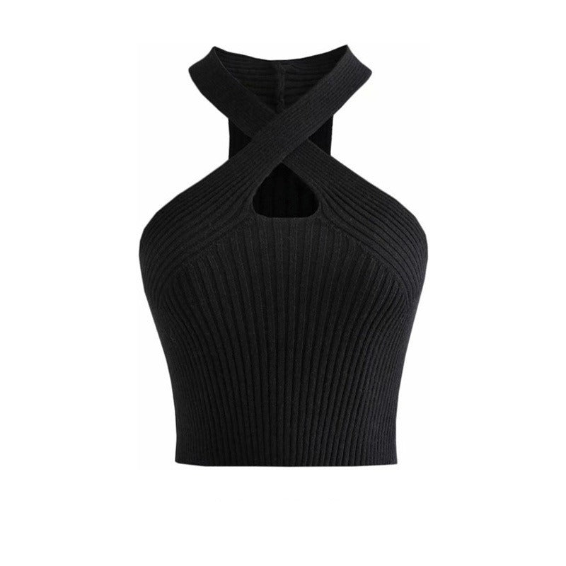 Top in maglia incrociato