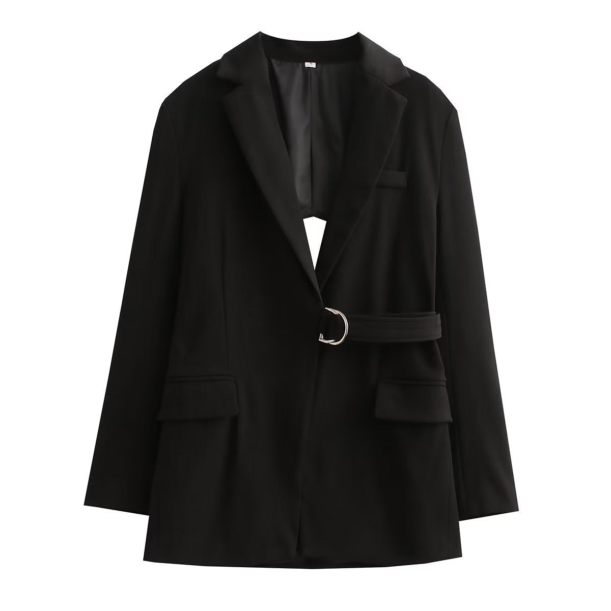 Blazer cintura in vita e scollo sulla schiena